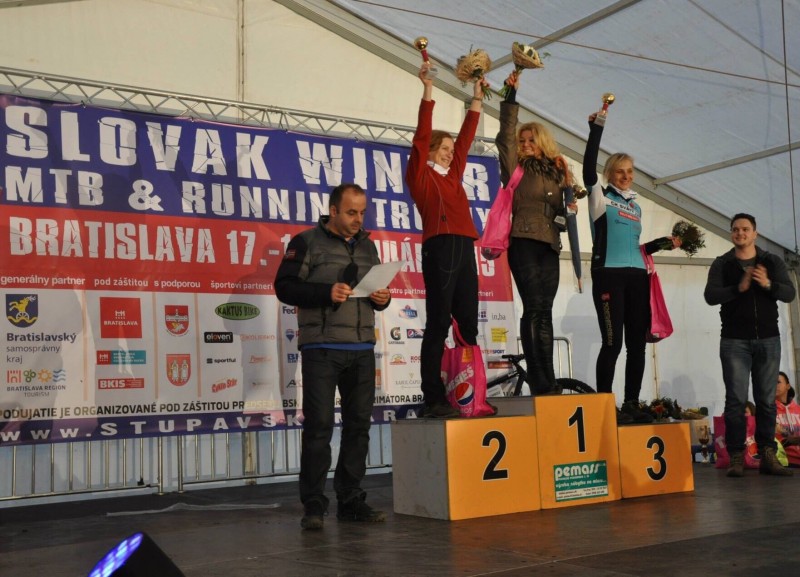 Vyhlasovanie výsledkov najväčšieho zimneho MTB maratonu na Slovensku. 18.januar.2015.Bratislava.