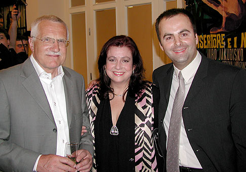 S pánom prezidentom českej republiky Václavom Klausom a Deanou Jakubiskovou