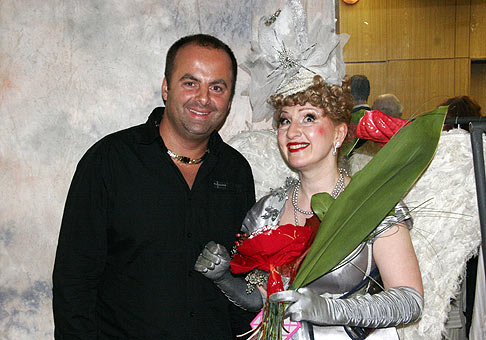 S Jaroslavou Kretschmerovou v dome kultúry Dúbravka. 3.10.2009. Bratislava.